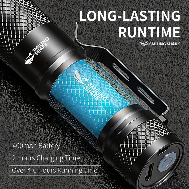 SMILING SHARK Ultra‑Powerful M - Edc Carry Flashlight ulasan dan harga