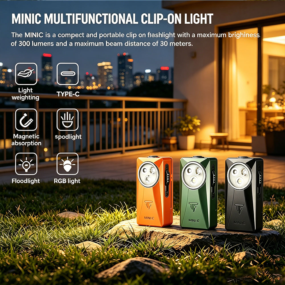 Trustfire MINIC 800 Lumens EDC - Edc Carry Flashlight ulasan dan harga