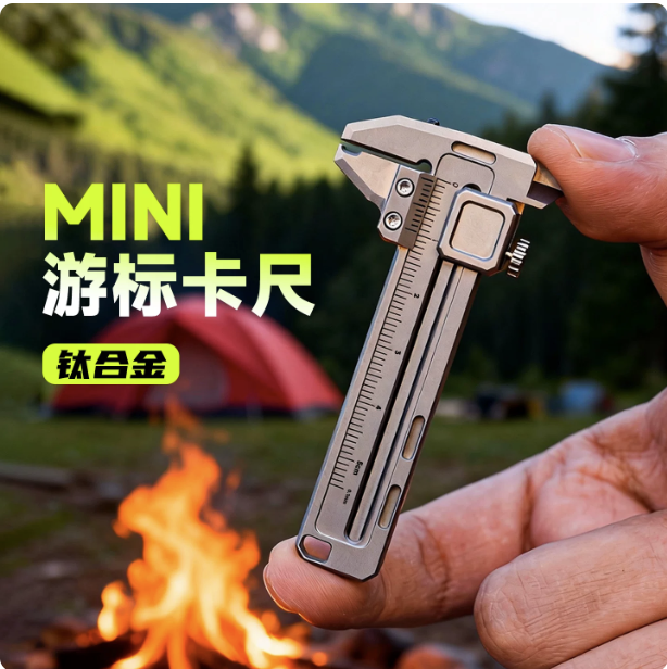 Mini Titanium Alloy Vernier Ca - Edc Car Carry ulasan dan harga