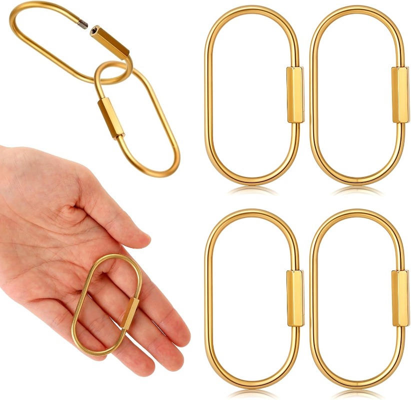 Solid Brass Screw Keychain D-S - Edc Car Carry ulasan dan harga
