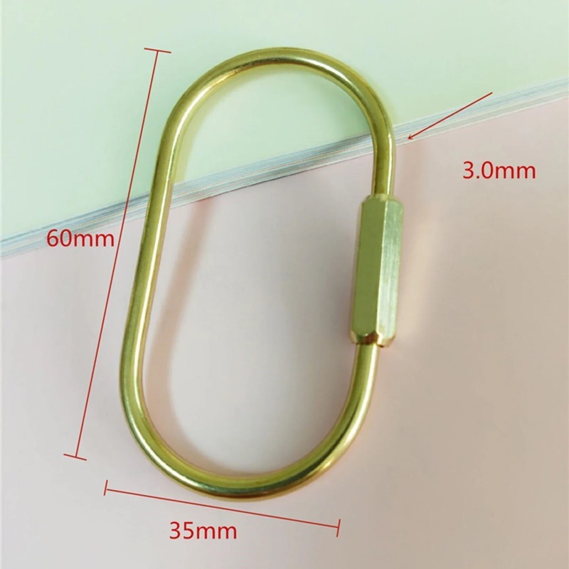 Solid Brass Screw Keychain D-S - Edc Car Carry ulasan dan harga