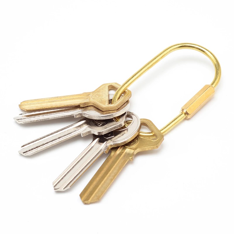 Solid Brass Screw Lock Keychai - Edc Car Carry ulasan dan harga