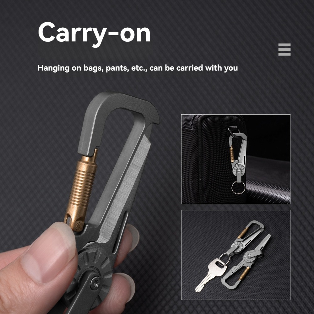 New Mini Titanium Alloy Keycha - Edc Car Carry ulasan dan harga