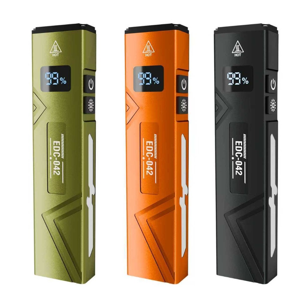 EDC Flashlight Rechargeable UV - Edc Carry Clip ulasan dan harga