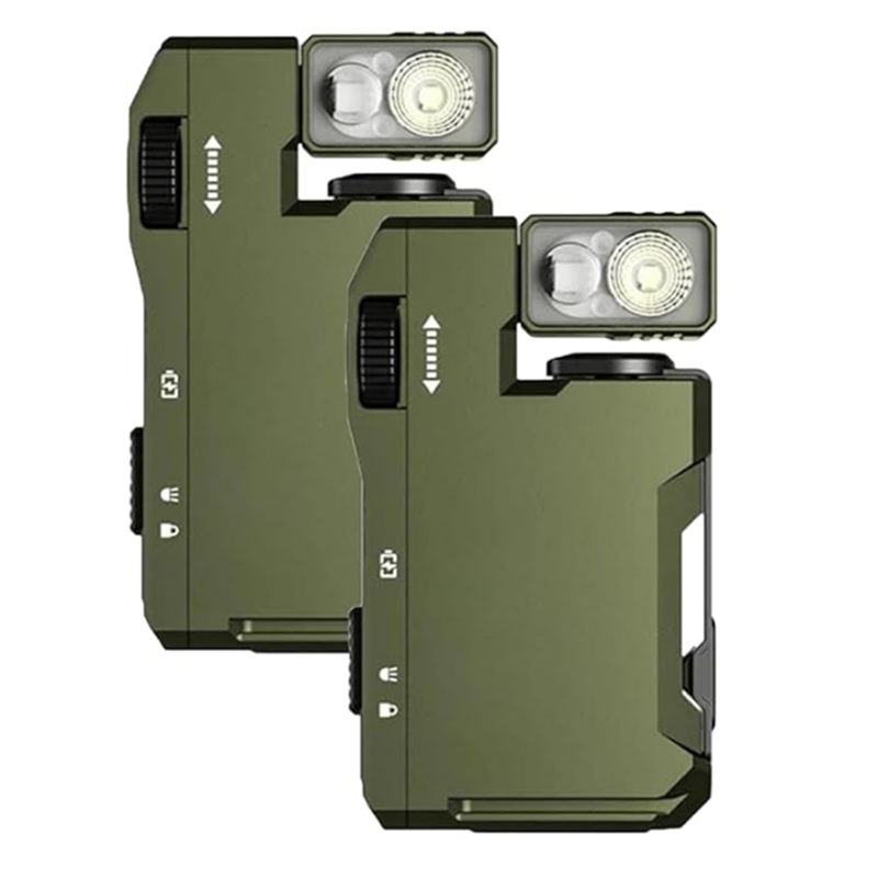 AT51-2Pcs EDC Flashlight With  - Edc Carry Flashlight ulasan dan harga