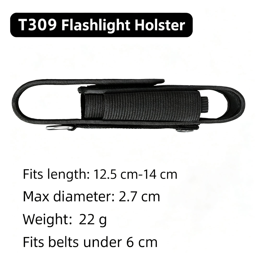 T309 Tactical Flashlight Pouch - Edc Carry Flashlight ulasan dan harga