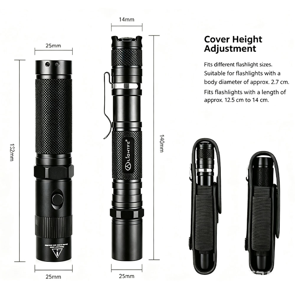T309 Tactical Flashlight Pouch - Edc Carry Flashlight ulasan dan harga
