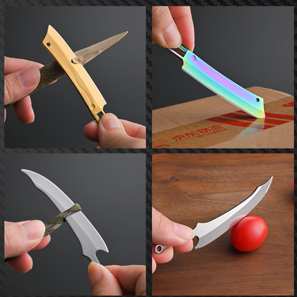 Titanium Mini Knife - Portable - Edc Every Day Carry おもちゃ ulasan dan harga
