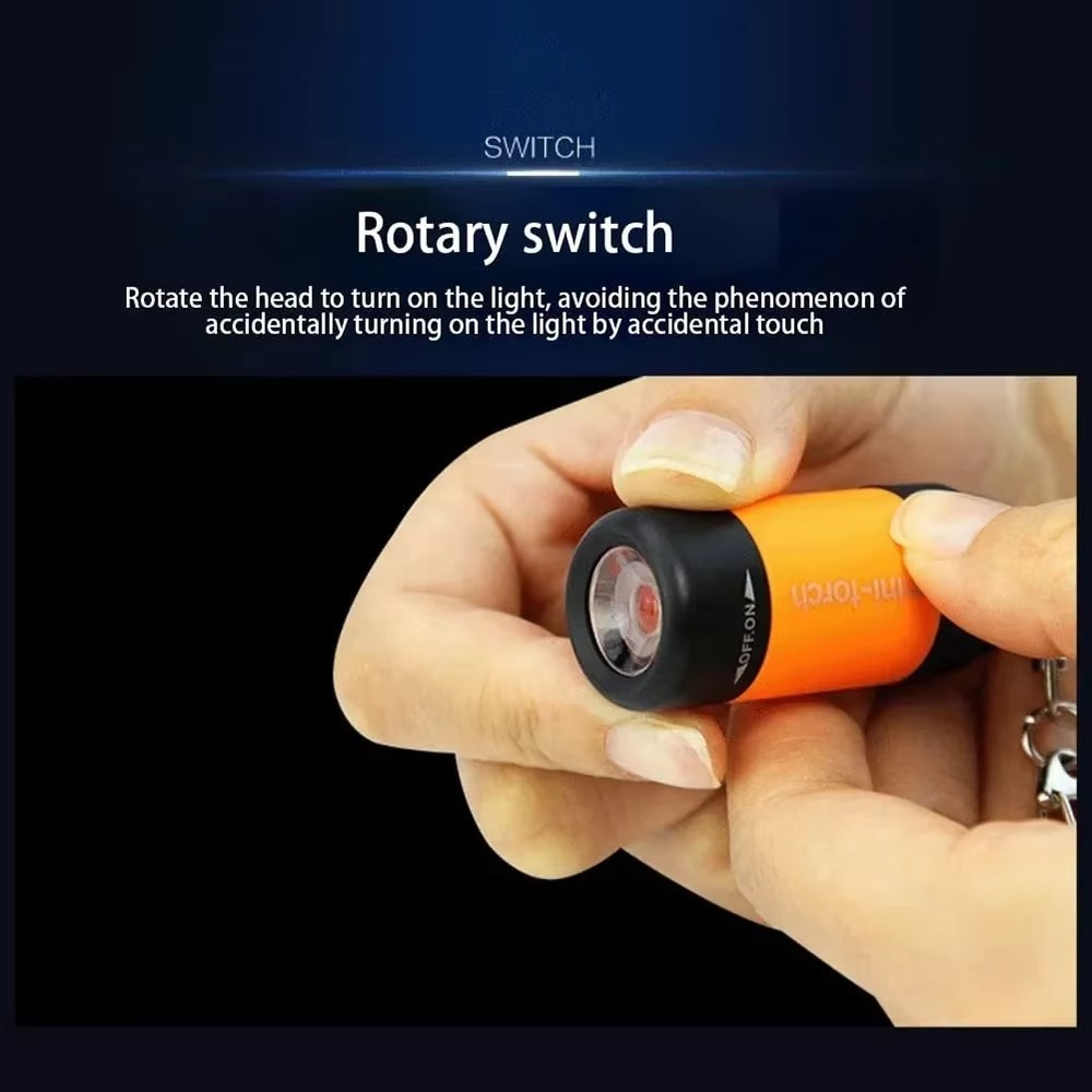 Mini Flashlight Keychain USB R - Edc Car Carry ulasan dan harga