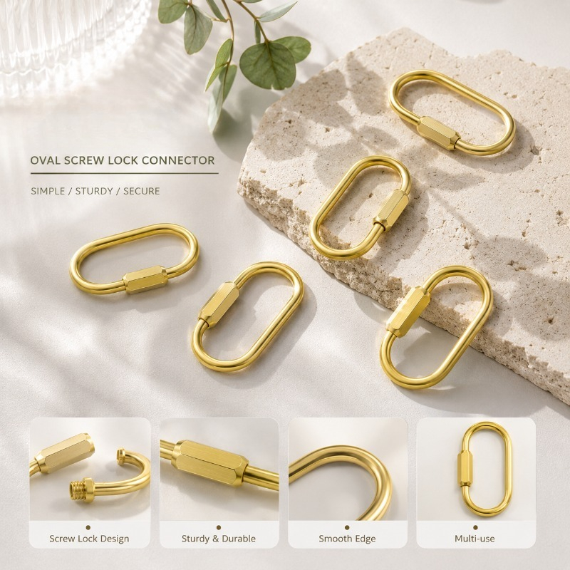 Solid Brass Screw Type D-Ring  - Edc Car Carry ulasan dan harga